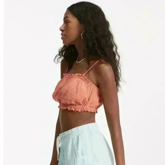 BILLABONG | Women's Rose Clay By The Beach Elastic Crop Top - Picture 2 of 6